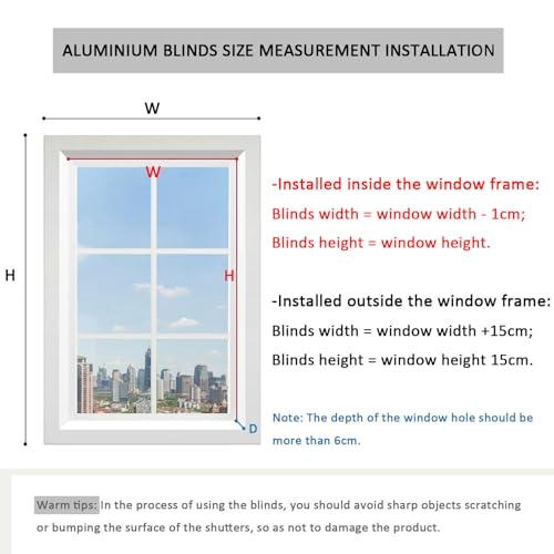 Persianas venecianas de aluminio para ventanas: control de luz horizontal opaco 8