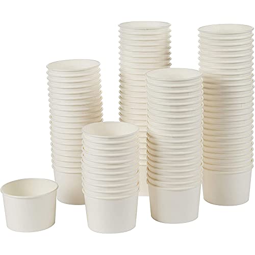 Ice Cream Sundae Cups - 100-Piece Disposable Paper Dessert Ice Cream Yogurt Bowls Party Supplies, 5- - //coolthings.us