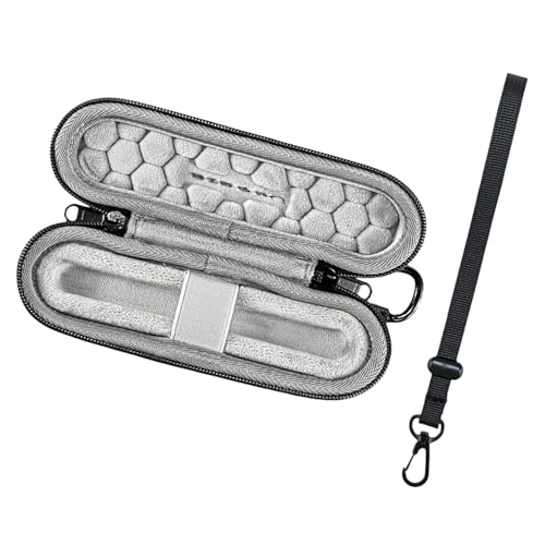 Gissroys Organisateur de stylos convivial avec clip d'escalade et sangle de poignet Étui léger pour les trajets quotidiens ou le bureau Boîte à crayons EVA