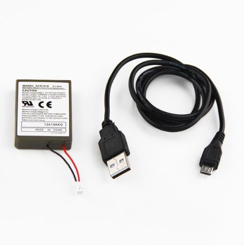 PS4 Rechargeable Battery Pack with Charging USB Cable for Sony PS4 DualShock 4 Wireless Controller (Not for Pro Controller)