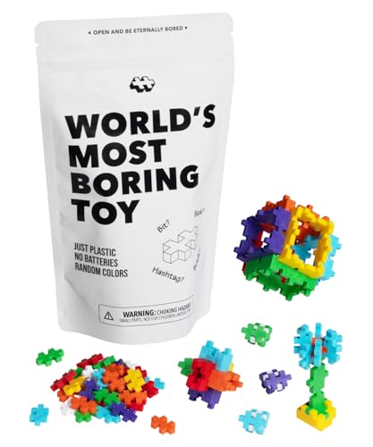 Image of PLUS PLUS - World's Most Boring Toy, 300 Piece Interlocking Mini Building Blocks, 2D 3D Puzzle Stem Toy for Kids