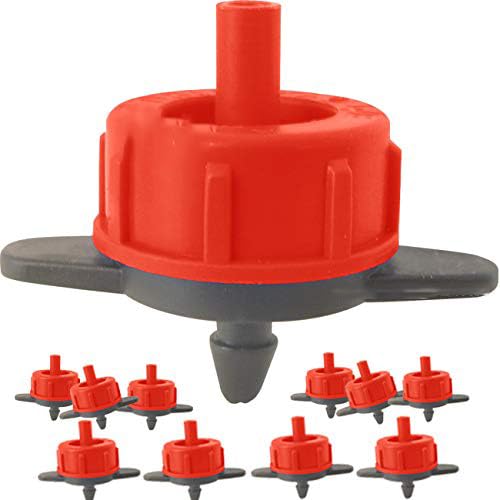 Suinga Pack 100 Gotero Autocompensante 16 Litros | Goteros desmontables 16 L/h para Riego, Plantas, Macetas, Microtubo y Tuberia 16mm