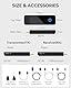 BEQOOL Wireless HDMI Transmitter and Receiver - 4K Decoding 1080P 60HZ Output, Dual Band 2.4/5GHz, 98FT, Streaming Video Audio from Laptop, PC, STB, Camera to TV, Projector, Monitor(Black)