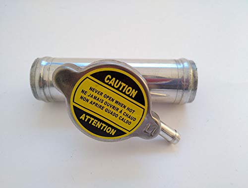 Compatible with 1.25" OD in Line Radiator Tuck Hose Remote CNC Billet Fill Filler Neck/Cap 32mm