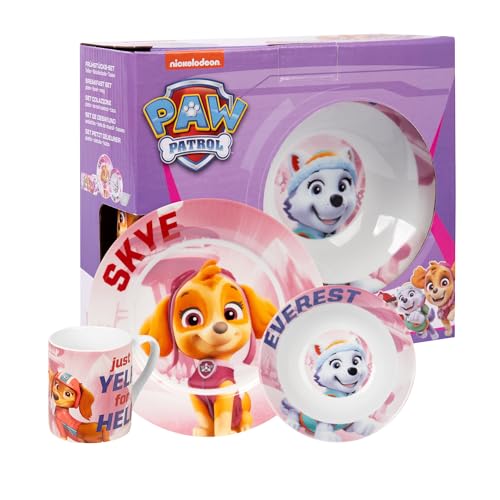 United Labels Paw Patrol Frühstücksset Kinder, mit Skye, Everest und...