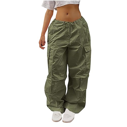 Amazon.com: Generic Women's Low Waist Cargo Pants Plus Size Baggy