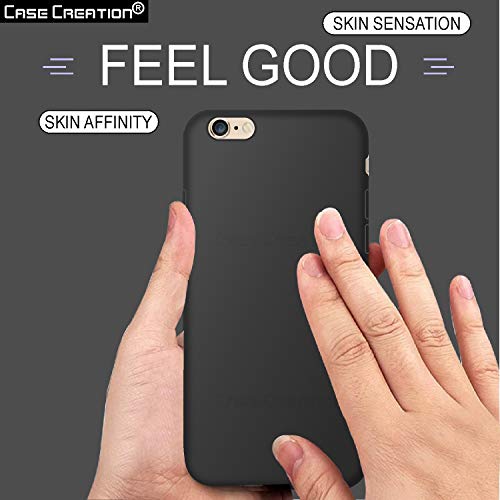 Image of Case Creation Luxurious OG Series for Apple iPhone 6 Case Cover,Anti-Dirty Slim Case Frosted Matte Cute Candy TPU Raised Bezel (Splash of Color) Back Cover for iPhone 6 -Black
