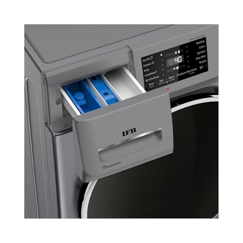 Image of IFB 8 Kg 5 Star Front Load Washing Machine 2X Power Steam (SENATOR MSN 8012K, 1200 RPM, 2024 Model, Metallic Silver, Touch Control + Knob In-built Heater, 4 years Comprehensive Warranty)