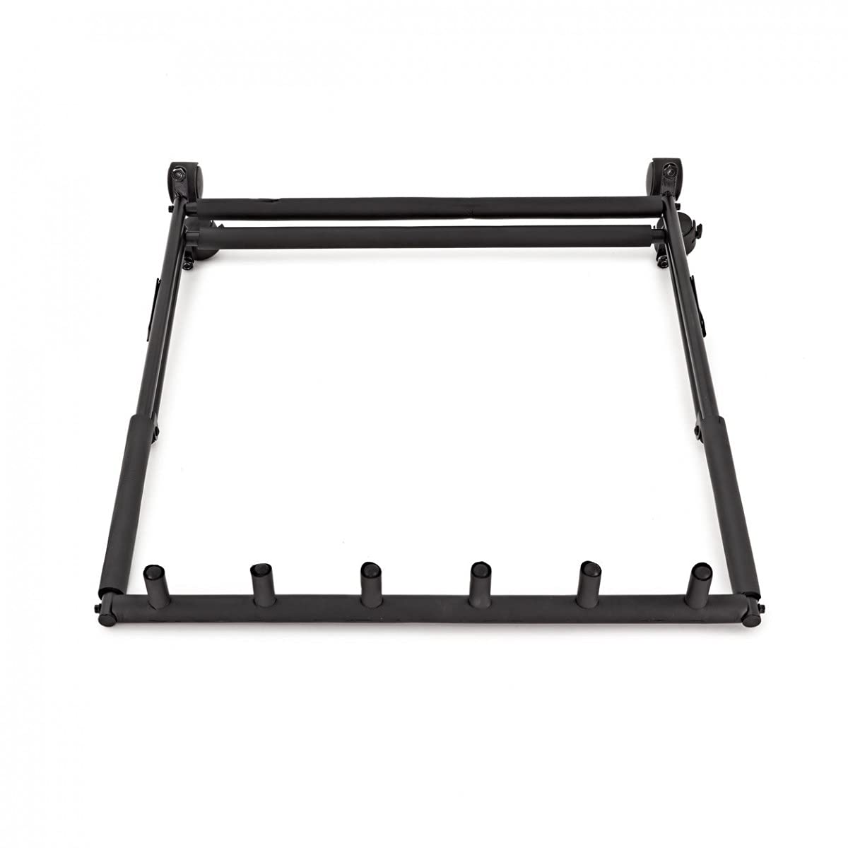 gear4music Support multi-guitare pour 5 guitares pliable avec roulettes