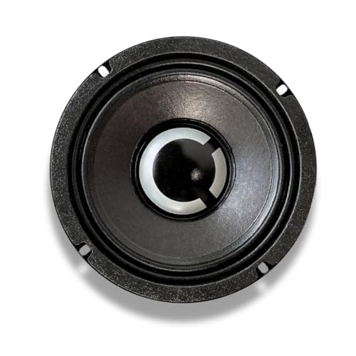 Ciare Americano 6A200M-4, 6.5” Midrange Speaker 4 Ohm, 200W Car Audio Driver, 1.5” Voice Coil, Vented Steel Basket, Water & UV Resistant Cone, Pro Audio Door Speaker, USA Made