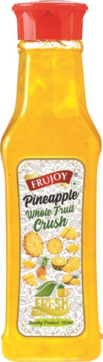 Frujoy Whole Crush 750ml | High Fruit | For Fruit Mocktail | Cocktail | Milk Shake| Falooda | Baking Essentials (WHOLE PINEAPPLE CRUSH) (B0CXTBY4HQ) Amazon Price History, Amazon Price Tracker
