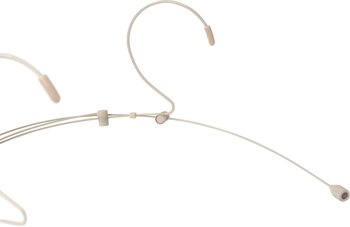 Pronomic Micrófono Headset HS-31 EA Beige, Headset con Diadema Ajustable | Condensador electret trasero, Compatible con la mayoría de sistemas inalámbricos comunes, Patrón polar: omnidireccional