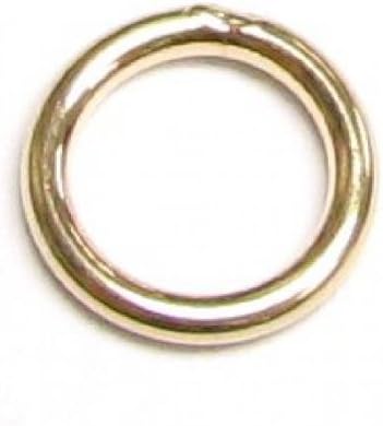 14k Gold Filled / 925 Sterling Silver Round Closed Soldered Jump Rings 4mm 5mm 6mm 7mm 22ga 18 gauge Wire Connector/Findings