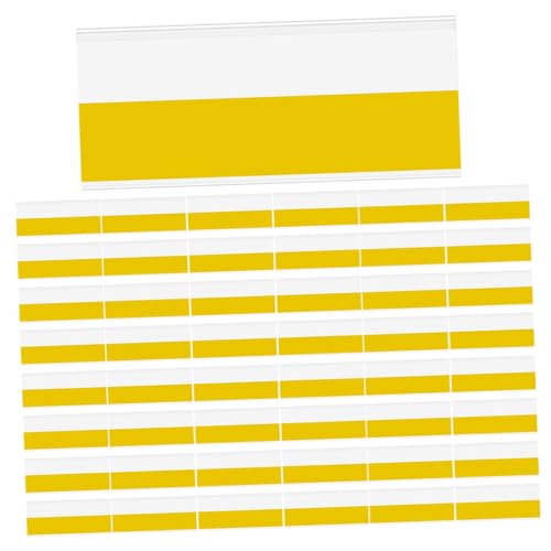 Cabilock Strong Adhesion Pvc Tags 50pcs for Shelves Supermarket Retail Displays