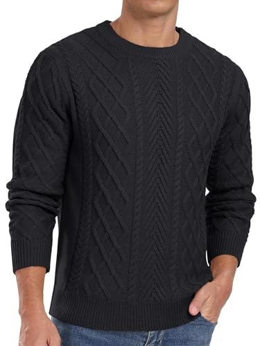 Pull en tricot torsadé pour homme idéal pour vos sorties décontractées