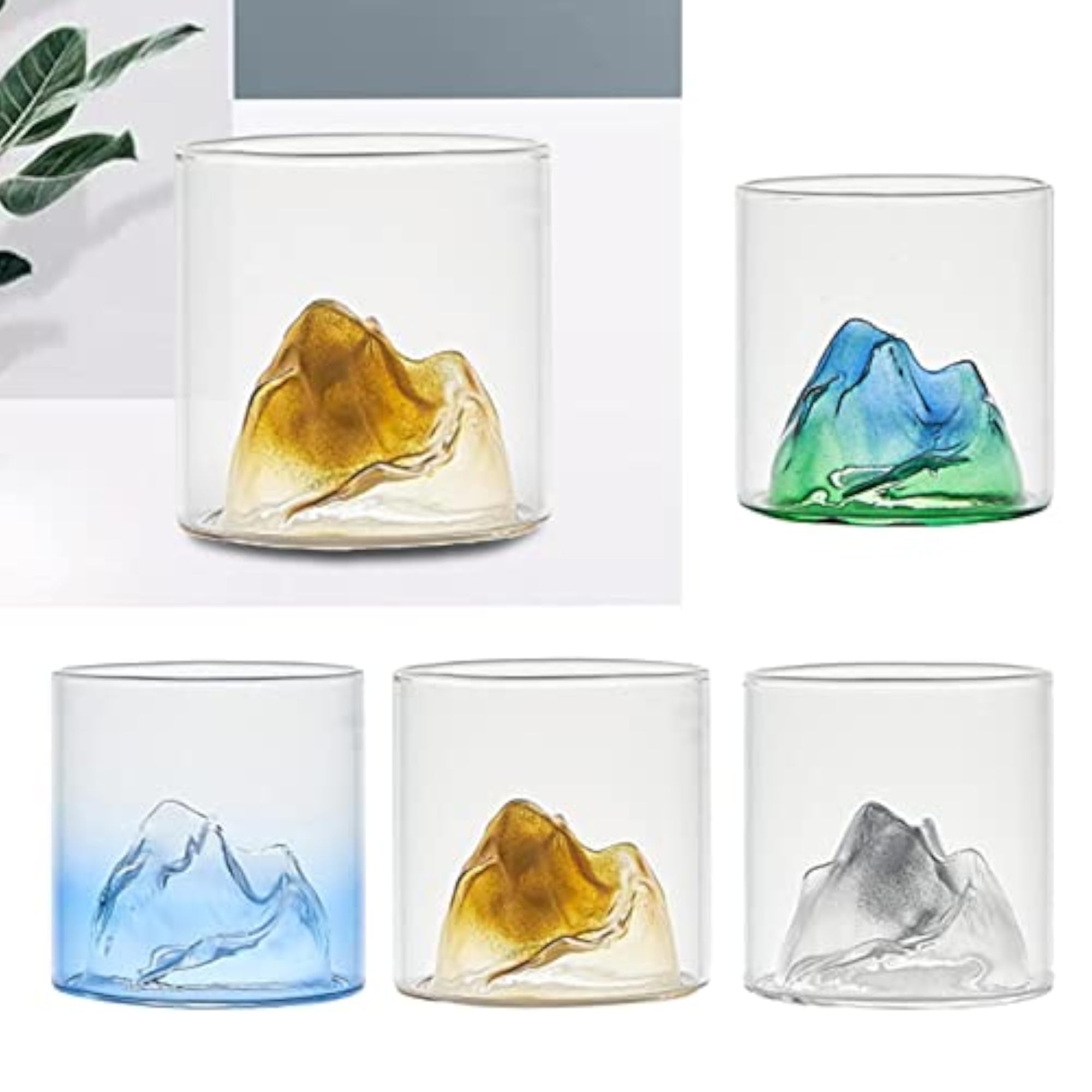 Creative Mountain Style Wine Glass Tea Cup for Entertaining