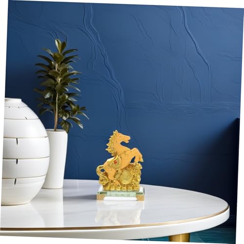 Statuette cheval Feng Shui compacte pour optimiser l'espace du bureau - 7