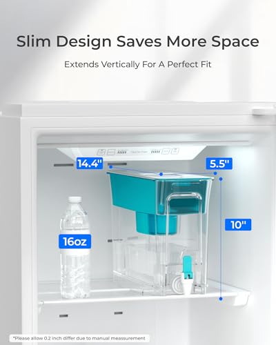 Image of Waterdrop WFD-40B Water Filter Dispenser, 35-Cup Capacity, Turquoise