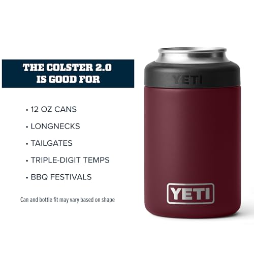 Image of YETI Rambler 12 oz. Colster Can Insulator for Standard Size Cans, Wild Vine Red (NO CAN INSERT)