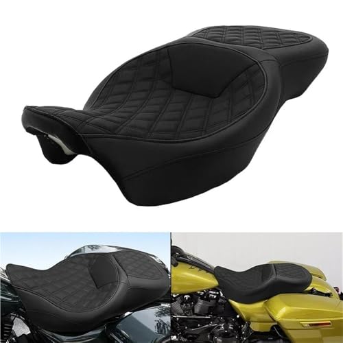 Asiento de moto Touring con absorción de impactos para Road King Glide FLTRX 2009-2022 2