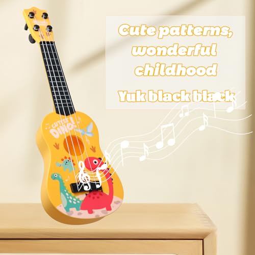 Shengxi 42 cm Mini Ukulele für Kinder, Ukulele Gitarre Spielzeug mit 4 Verstellbaren Seiten, Musikalisches Lern Instrument für Kleinkinder Anfänger Jungen Mädchen
