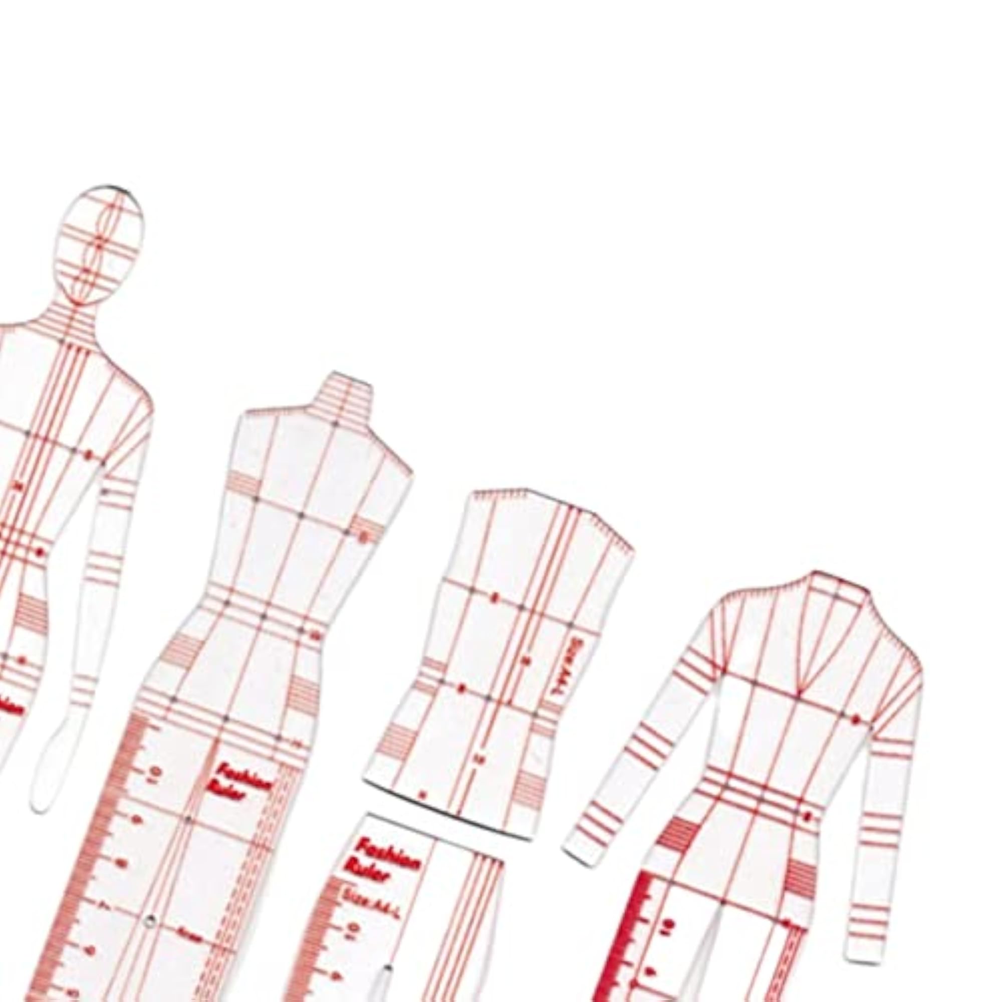 Fashion Drawing Ruler Set for Design Sketching