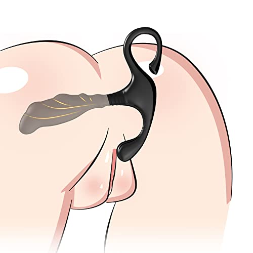 AiFox アナルプラグ ドルフィン ブラック 男性用 初心者向け アナルプラグ 非電動 ドライオーガズム専用 - 画像1