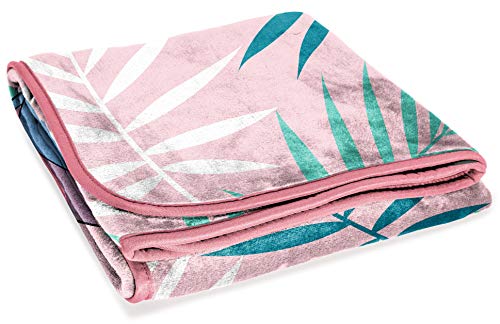 Image of Jay Franco Plush Throw Blanket - 46 inch x 60 inch Inches Kids Hero Soft & Cozy Fleece Throw for Bedroom & Couch Decor, Official Licensed Product, Pink - Lilo & Stitch