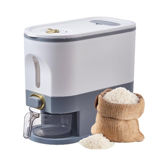 Distributore di riso | Contenitori per alimenti per cestino riso per cereali sigillabili - Organizzatore di cer eali Danna per distributore cereali per la casa con tazza di misurazione punta