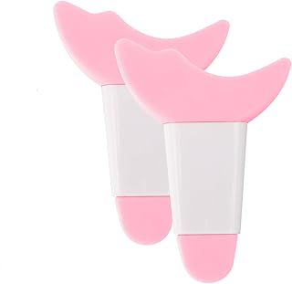 2 PCS Eyelash Shield - Short Silicone Mascara Shield Guard, Multi-Function Reusable Eyelash Eyeliner Auxiliary Applicator Tool for Women Girls Eye Makeup