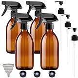 spruzzino per olio Protezione dai raggi UV: i flaconi spray sono realizzati in vetro ambrato di alta qualità che blocca i raggi UV, preservando efficacemente l'integrità e la qualità degli oli essenziali. I materiali privi di BPA garantiscono la stabilità dei componenti degli oli essenziali.