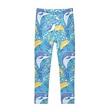 tplaotee Sea Animals Dolphin Shorts for Teen Girls Tight Cotton Board Shorts Bathing Suits for Dance Party 5T