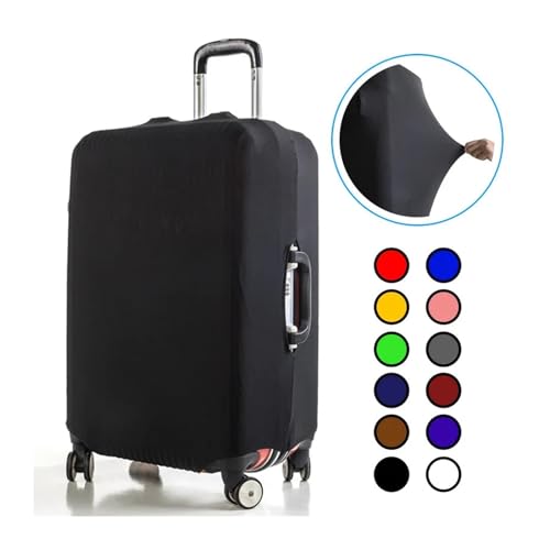 Colorful Luggage Cover Polyester Spandex Suitcase Protector Baggage Dust Case Cover Suitable for 18-32 Inch Luggage Protector for Luggage, Travelling(Green,L(26-28inch))2