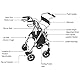 Nottingham Rehab Supplies (NRS) NRS Healthcare 2-in-1-Rollator und Stuhl für unterwegs