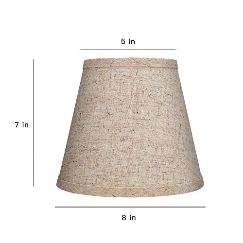 Double Small Lamp Shade Clip On Bulb Set of 2 for Candelabra Bulbs