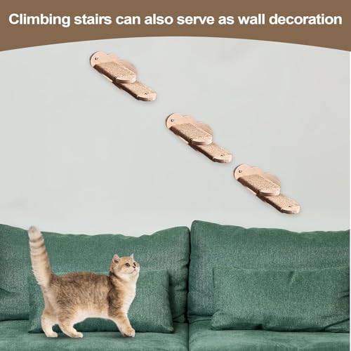 Escalón de pared para gatos ideal para decorar el dormitorio y el salón 4