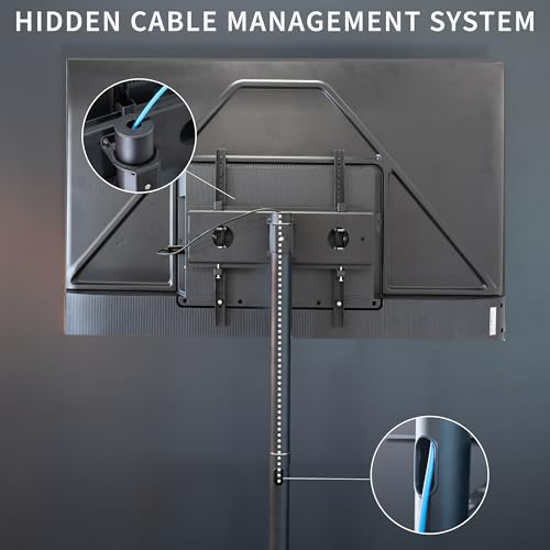 image for VIVO Mobile TV Cart for 13 to 60 inch Screens up to 55 lbs, LCD LED OL