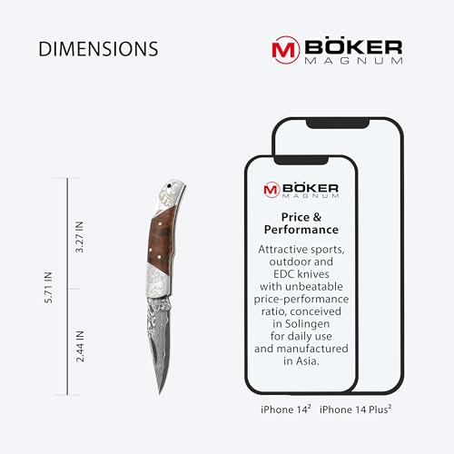 BOKER 折りたたみナイフ デューク ダマスカス 946DAM 3枚目