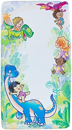 Baby Titi - Fitted Crib Sheet, Dinosaur, Soft Microfiber, Crib Sheets for Boys, African American, Asian, Latino Mattress Sheets for Crib and Toddler Beds (Dinosaur)