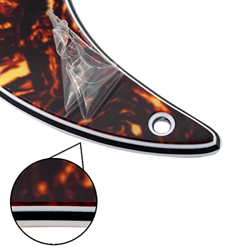GaYouny Guitare de Tortue de Tortue 4ply Humbucker pickguard HH & Plate arrière de la Plaque arrière avec des vis for Fd… - Les Beatles, Paul McCartney, John Lennon, RIngo Starr, George Harrison GaYouny Guitare de Tortue de Tortue 4ply Humbucker pickguard HH & Plate arrière de la Plaque arrière avec des vis for Fd… – Image 4