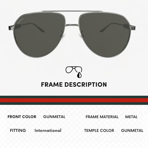 Gucci GG1311S Designer Pilot Aviator Shape Sunglasses: Aviator Frame Eyewear with Non-Polarized Lenses - Epitome of Luxury and Style3