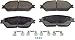 Wagner ThermoQuiet QC906A Ceramic Disc Pad Set With Installation Hardware, Front
