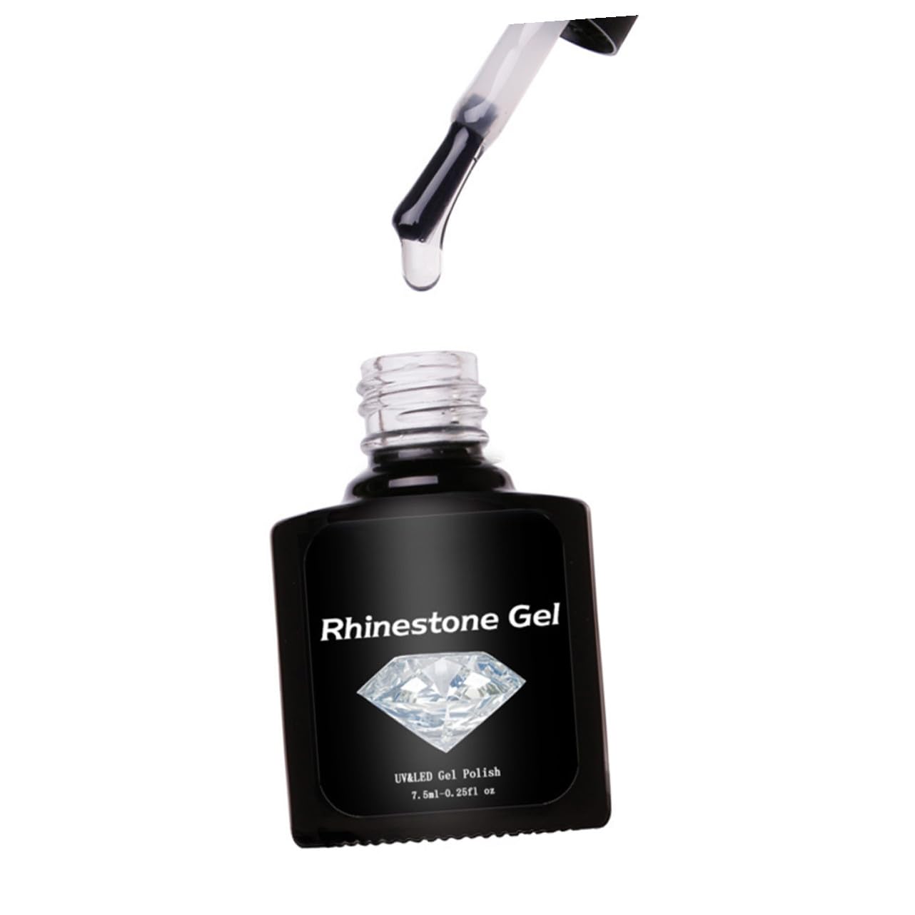 2pcs Super Viscosity Nail Glue Colors Gel Nail Rhinestones Glue Manicure Tool