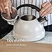 Imagen de FLORINA Hervidor de Agua  I Tetera de Acero Inoxidable JACOB I Mango de Baquelita I Sonido de Silbato I Tetera Inducción para Té y Café I Adecuada para Todo Tipo de Cocinas I Color: Beige