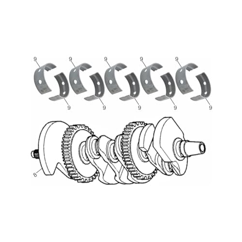 Cojinetes de cigüeñal para CBR650F CB500X y kits de motor CB500F 919 6