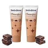 SmiloShine Chocojoy Chocolate Gel Toothpaste Everyday Protection Tooth Paste for Prevention of Cavities, Plaque Removal,Teeth Whitening Products,SLS Free,Fluoride Free (2 Pack)