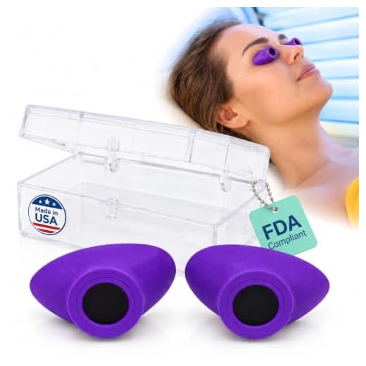 Super Sunnies Slim Flex UV Eye Protection, FDA Compliant Individual Tanning Goggles Eyeshields (Purple)