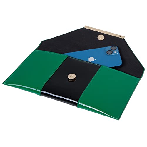 Image of JNB Faux Patent Leather Envelope Candy Clutch