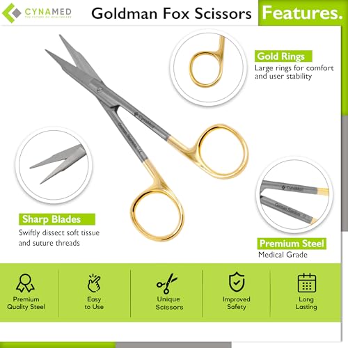 Cynamed B07S3J16R2 Goldman Fox Scissor 13 Cm thumb #1