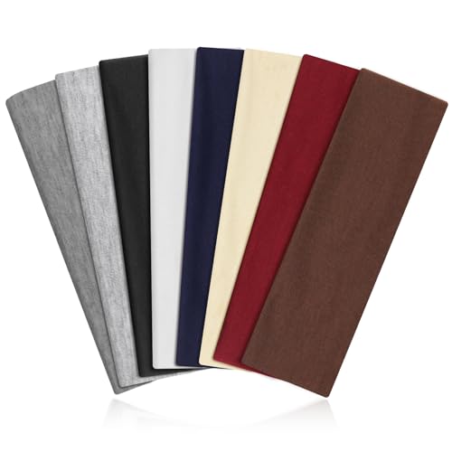 AWUMBUK Diadema para Mujer y Hombre, 8 Pcs Cinta Pelo Deporte